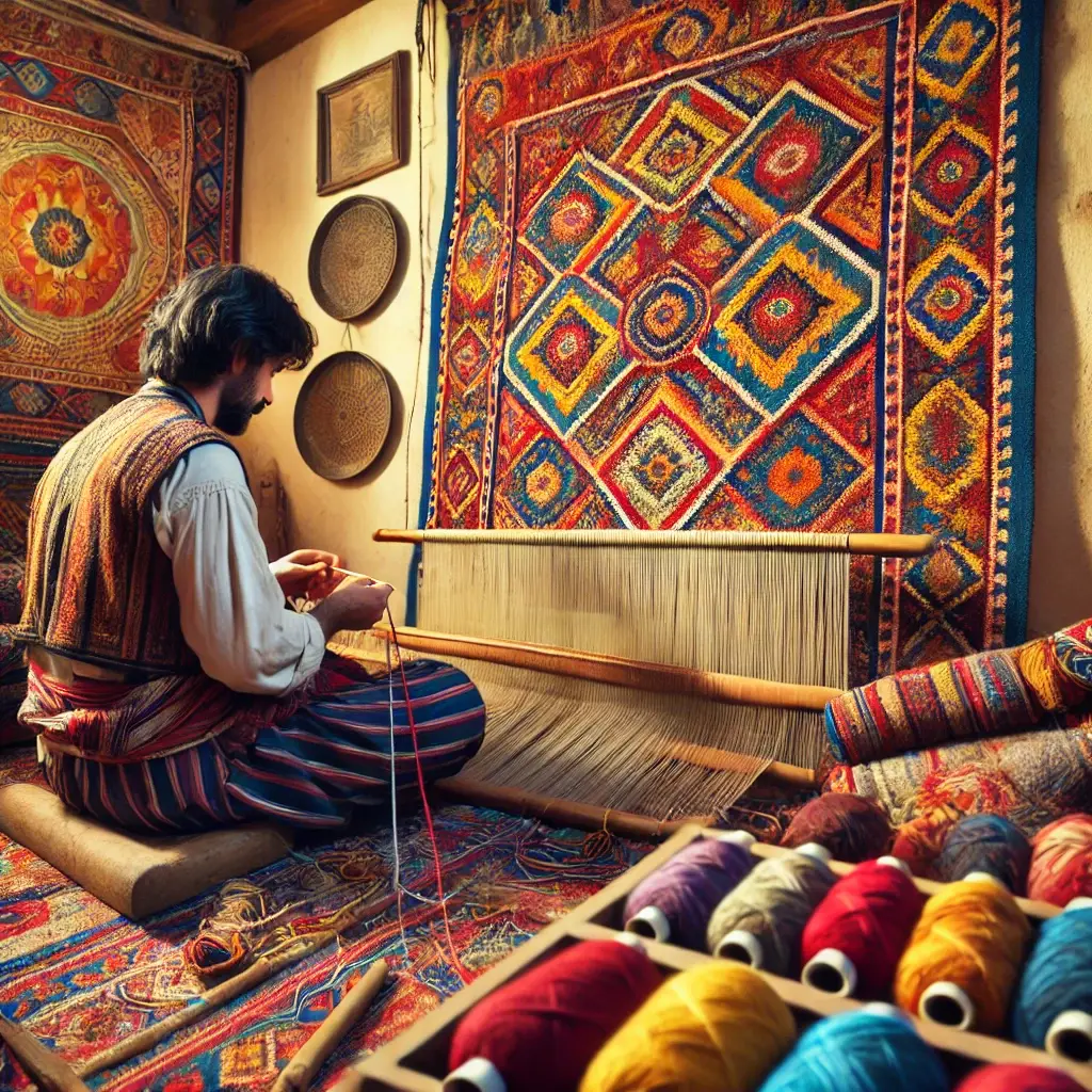 Carpet Weaving Process